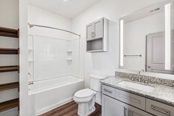 Garden soaking tubs  in select apartments
